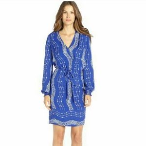 Blue Patterned Women's Dress